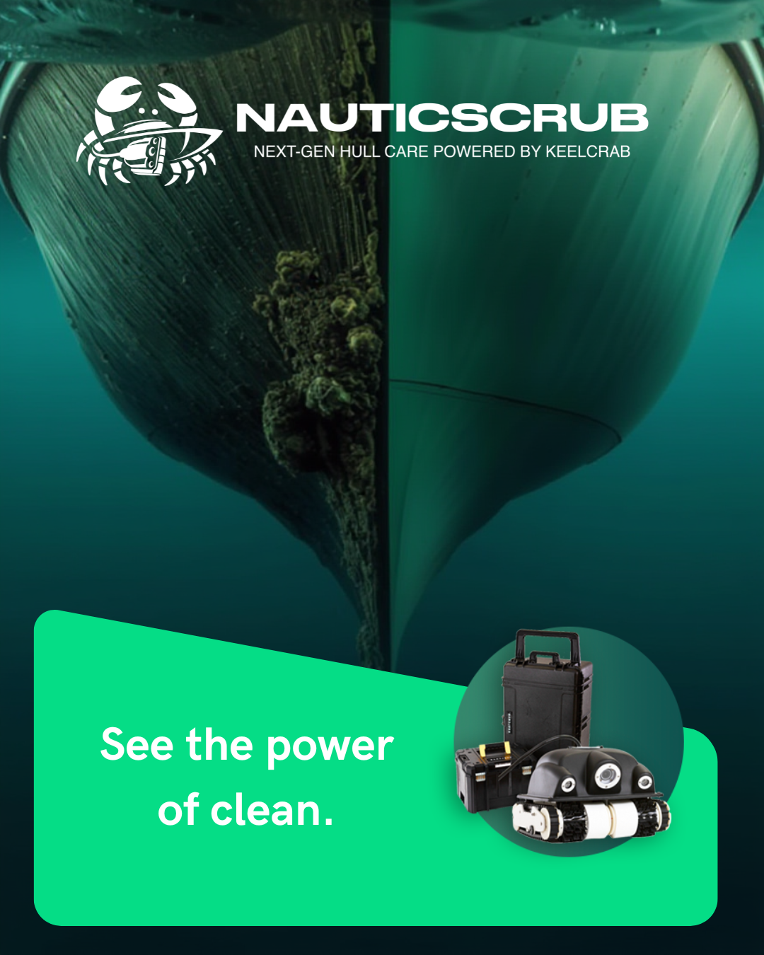 Side-by-Side Polished Boat Hull Comparison